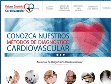 Tablet Screenshot of clinicacardiovascularcr.com